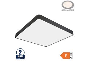 64W LED Deckenleuchte Quadratisch Schwarz Neutralweiß