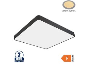 64W LED Deckenleuchte Quadratisch Schwarz Warmweiß