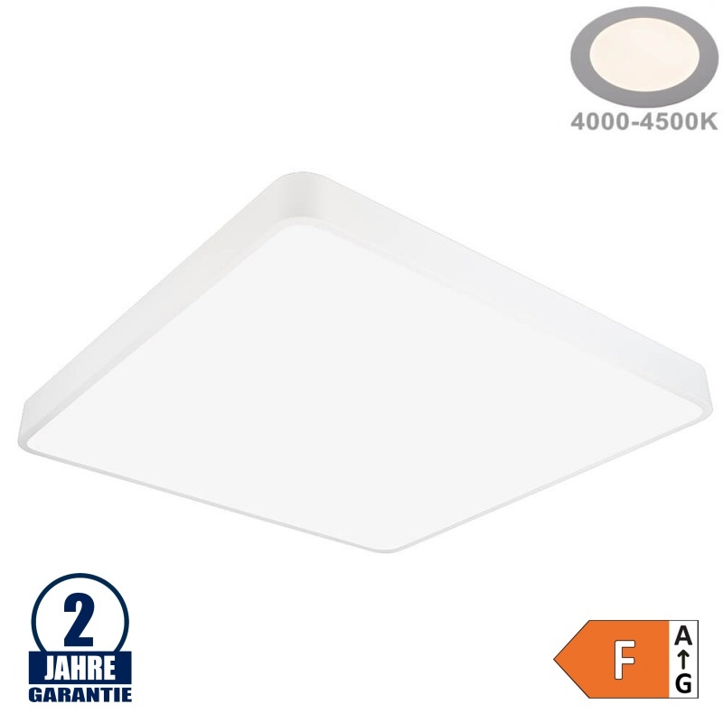 64W LED Deckenleuchte Quadratisch Weiß Neutralweiß