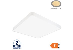 64W LED Deckenleuchte Quadratisch Weiß Warmweiß