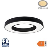 36W LED Deckenleuchte Design Rund Schwarz Warmweiß