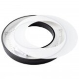 36W LED Deckenleuchte Design Rund Schwarz Warmweiß