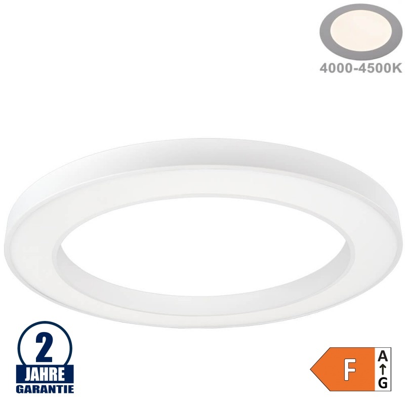 64W LED Deckenleuchte Design Rund Weiß Neutralweiß