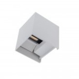 6W LED Wandleuchte Würfel Up and Down Weiß IP54 Warmweiß