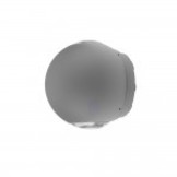 6W LED Wandleuchte Kugel Up and Down Grau IP54 Neutralweiß