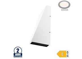 6W LED Wandleuchte Trapez Up and Down Weiß IP54 Neutralweiß