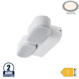 12W LED Wandleuchte Schwenkbar 2-fach Weiß IP54 Neutralweiß