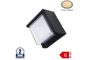 15W LED Wandleuchte Rhombus "Down" Schwarz IP65 Warmweiß