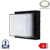 15W LED Wandleuchte Rhombus Schwarz IP65 Neutralweiß