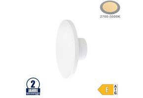 12W LED Wandleuchte Rund Weiß IP65 Warmweiß
