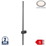 16W Wandleuchte Stabförmig Schwarz Neutralweiß