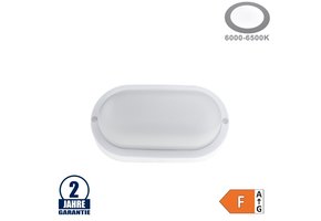 8W LED Aufbau Kellerleuchte Kunststoff Kaltweiß IP54