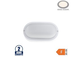 8W LED Aufbau Kellerleuchte Kunststoff Neutralweiß IP54