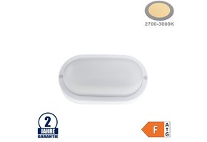8W LED Aufbau Kellerleuchte Kunststoff Warmweiß IP54