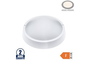 8W LED Aufbau Leuchte Kunststoff Rund Neutralweiß IP65