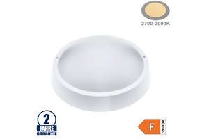 8W LED Aufbau Leuchte Kunststoff Rund Warmweiß IP65