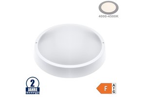 13W LED Aufbau Leuchte Kunststoff Rund Neutralweiß IP65