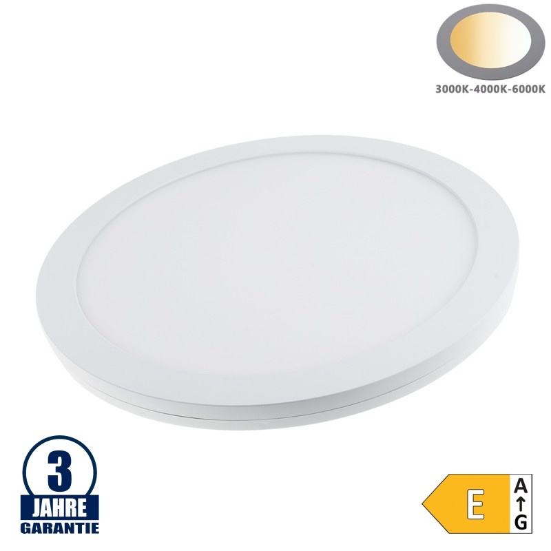30W LED Ein-/ Aufbauleuchte Slim Mini Rund CCT
