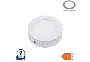 7W LED Aufbau Mini Panel Rund Kaltweiß