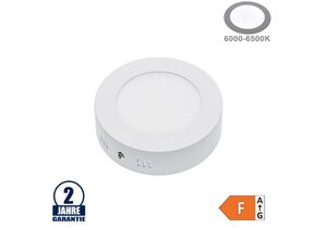 7W LED Aufbau Mini Panel Rund Kaltweiß