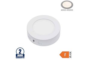 6W LED Aufbau Mini Panel Rund Neutralweiß