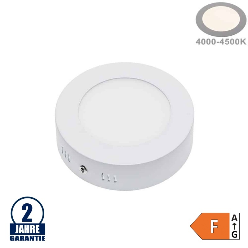 6W LED Aufbau Mini Panel Rund Neutralweiß