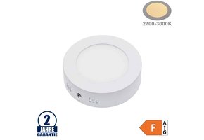 6W LED Aufbau Mini Panel Rund Warmweiß