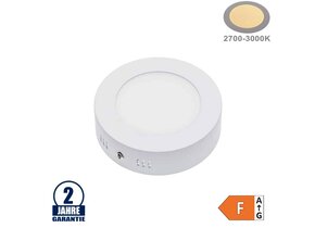 6W LED Aufbau Mini Panel Rund Warmweiß