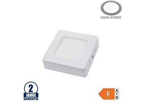 6W LED Aufbau Mini Panel Quadratisch Kaltweiß