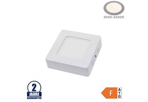 6W LED Aufbau Mini Panel Quadratisch Neutralweiß