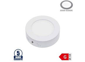 6W LED Aufbau Mini Panel Rund Professional Kaltweiß
