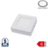 6W LED Aufbau Mini Panel Quadratisch Professional Kaltweiß