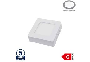 6W LED Aufbau Mini Panel Quadratisch Professional Kaltweiß