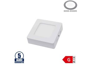 6W LED Aufbau Mini Panel Quadratisch Professional Kaltweiß