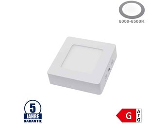 6W LED Aufbau Mini Panel Quadratisch Professional Kaltweiß