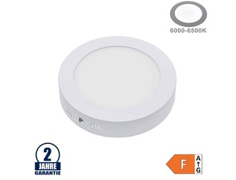 12W LED Aufbau Mini Panel Rund Kaltweiß