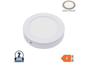 12W LED Aufbau Mini Panel Rund Neutralweiß