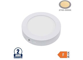 12W LED Aufbau Mini Panel Rund Warmweiß