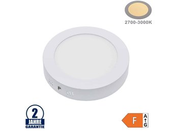 12W LED Aufbau Mini Panel Rund Warmweiß