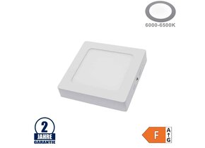12W LED Aufbau Mini Panel Quadratisch Kaltweiß