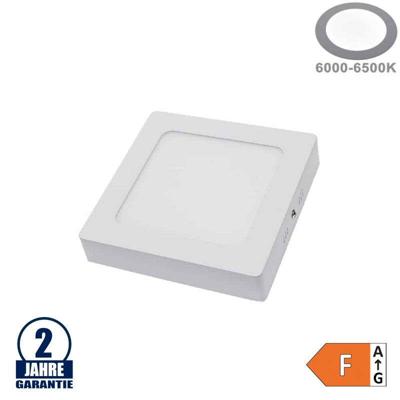 12W LED Aufbau Mini Panel Quadratisch Kaltweiß