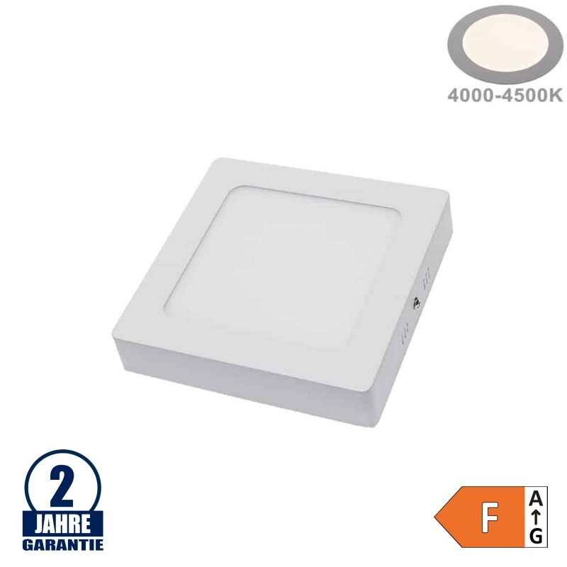 12W LED Aufbau Mini Panel Quadratisch Neutralweiß