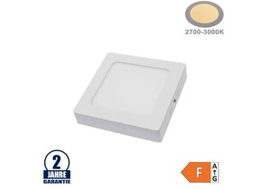 12W LED Aufbau Mini Panel Quadratisch Warmweiß