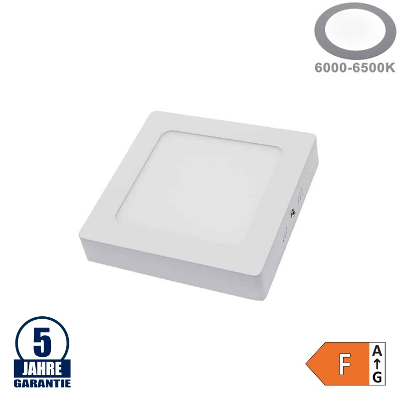 12W LED Aufbau Mini Panel Quadratisch Professional Kaltweiß
