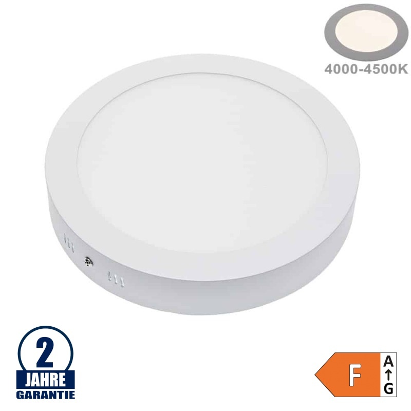 18W LED Aufbau Mini Panel Rund Neutralweiß