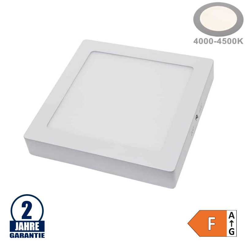 18W LED Aufbau Mini Panel Quadratisch Neutralweiß