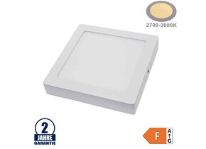 18W LED Aufbau Mini Panel Quadratisch Warmweiß