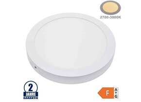 24W LED Aufbau Mini Panel Rund Warmweiß