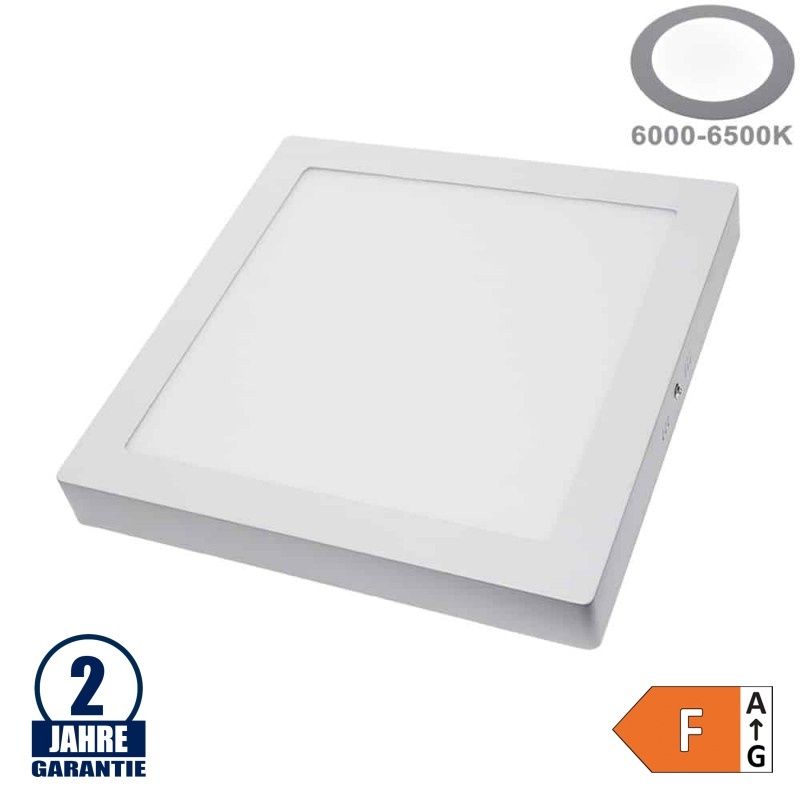 24W LED Aufbau Mini Panel Quadratisch Kaltweiß