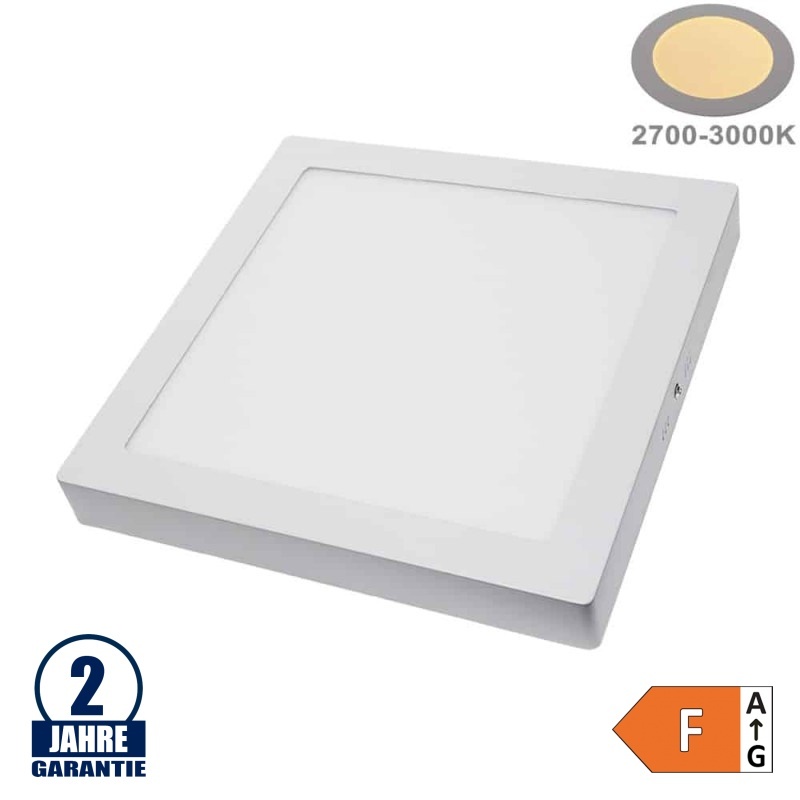 24W LED Aufbau Mini Panel Quadratisch Warmweiß